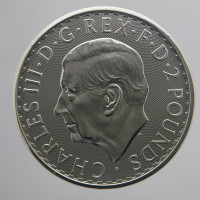 2 фунта, Карл 3, Великобритания, 2024, серебро, 