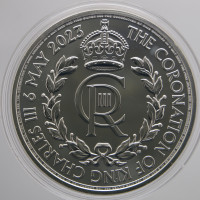 2 фунта, Коронация Карла 3, Великобритания, 2023, серебро, 